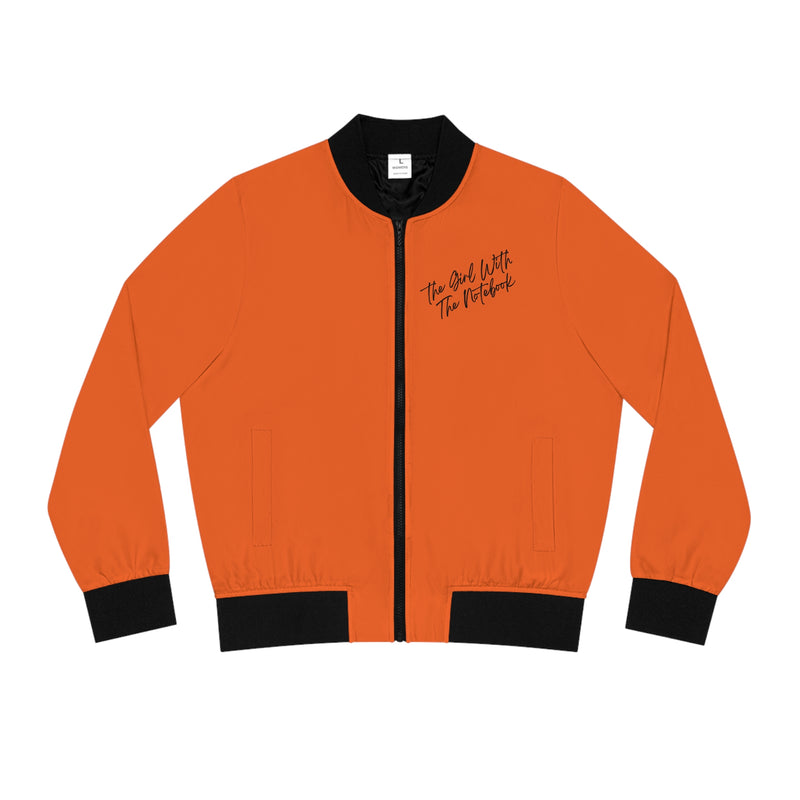 TGWTN Women's Bomber Jacket: Black | Orange