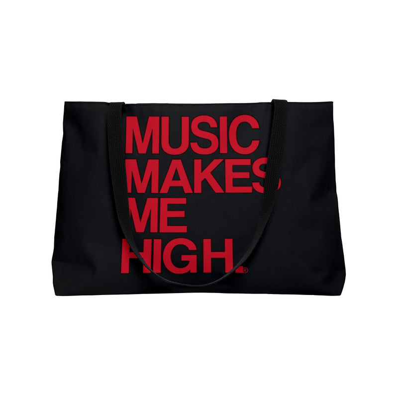 MMMH Weekender Bag (Black Handle): Black | Red