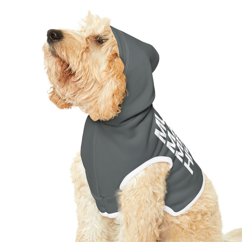 MMMH Pet Hoodie: Dark Grey | White