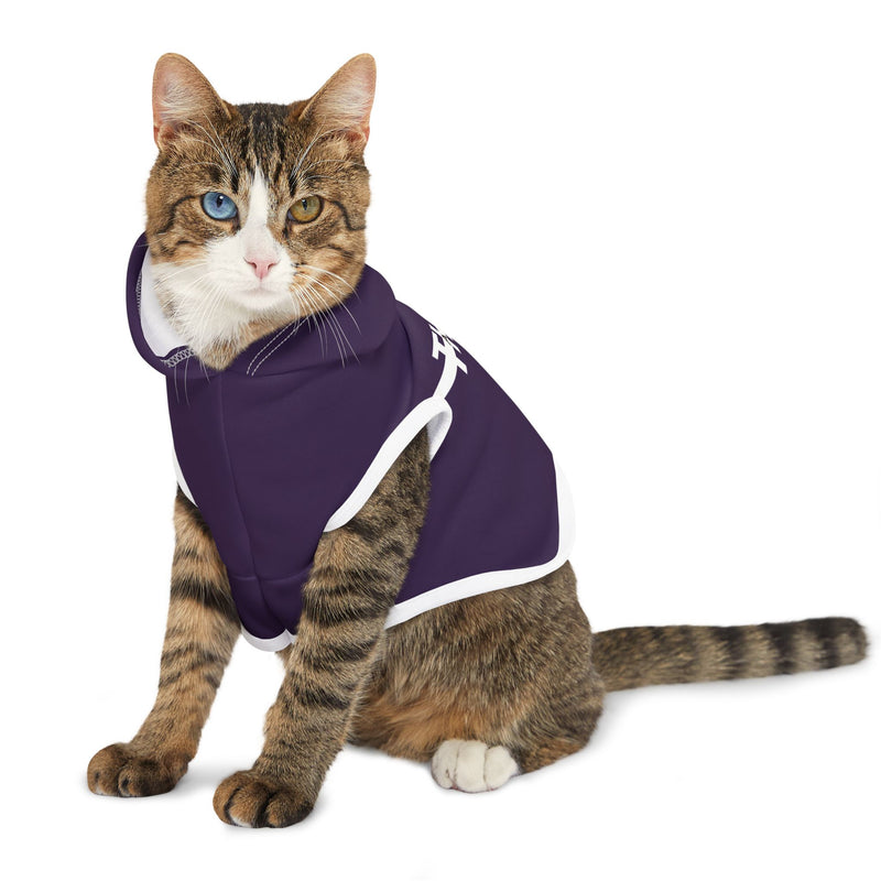 IJTT Pet Hoodie: AT Strike White | Purple