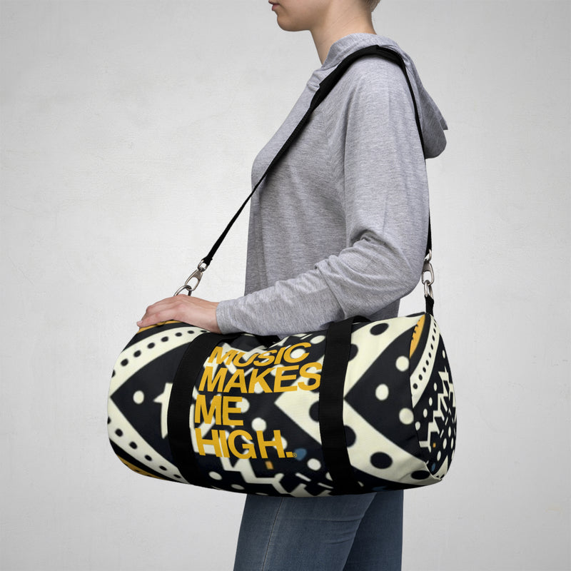 MMMH Duffel Bag: Black Abstract | Yellow