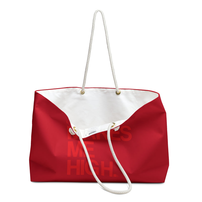 MMMH Weekender Bag (Rope Handle): Dark Red | Red