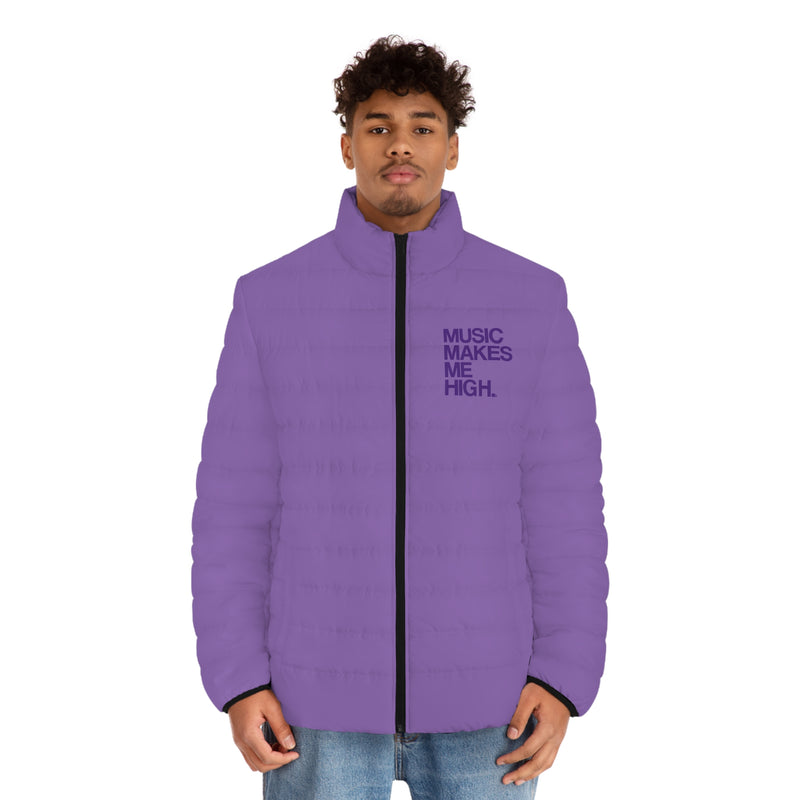 MMMH Men's Puffer Jacket: Light Purple | Purple