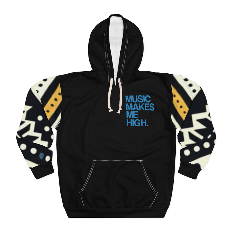 MMMH Unisex Hoodie: Black Abstract/Black | Blue