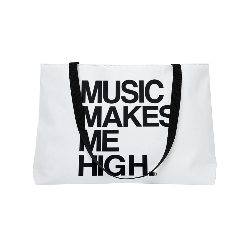 MMMH Weekender Bag (Black Handle): White | Black