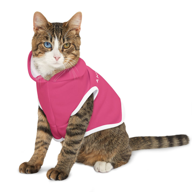 IJTT Pet Hoodie: AT Slash White | Pink