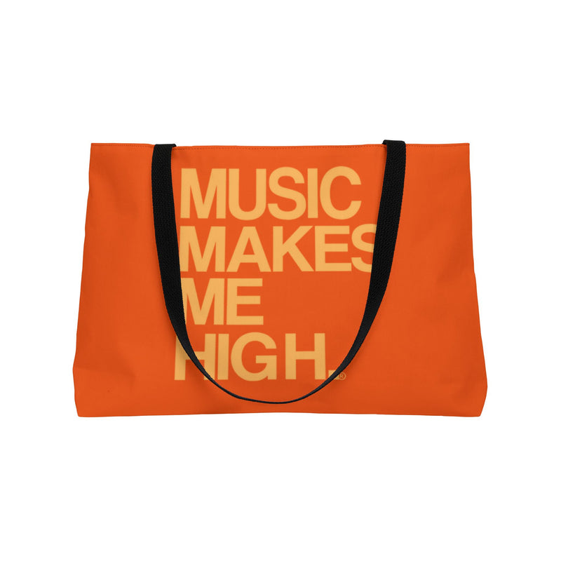 MMMH Weekender Bag (Black Handle): Orange | Light Orange