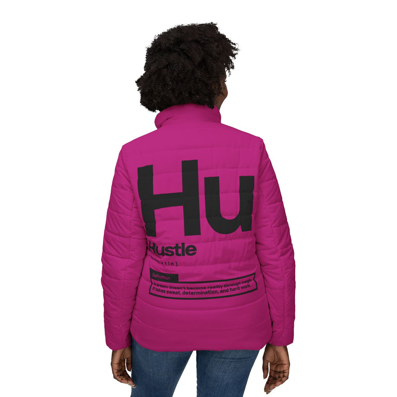 NOVL Women’s Puffer Jacket: Hustle Black | Pink