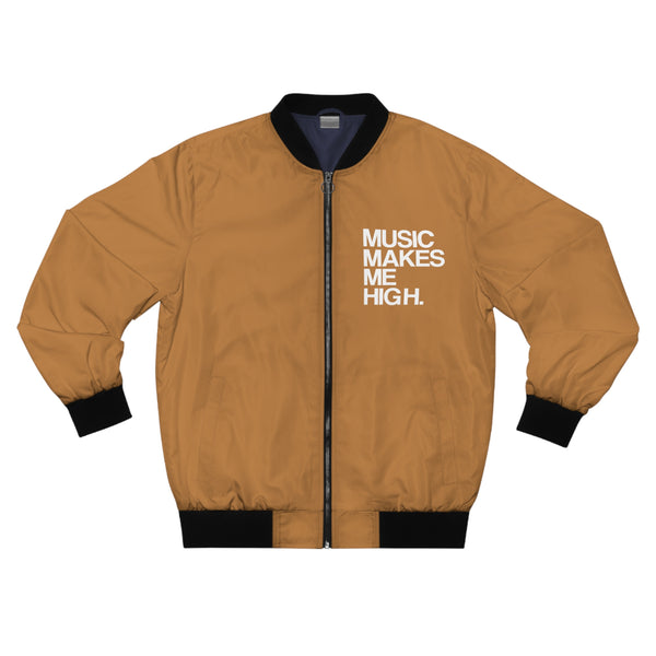 MMMH Bomber Jacket: Light Brown | White Lettering