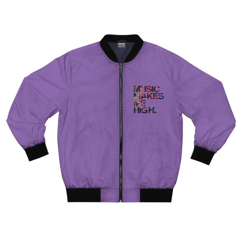 MMMH Unisex Bomber Jacket: Light Purple | Floral