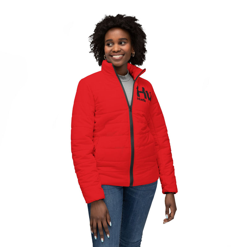 NOVL Women’s Puffer Jacket: Hustle Black | Red