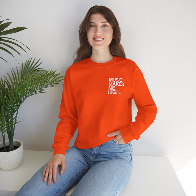 MMMH Unisex Sweatshirt: Orange | White Lettering