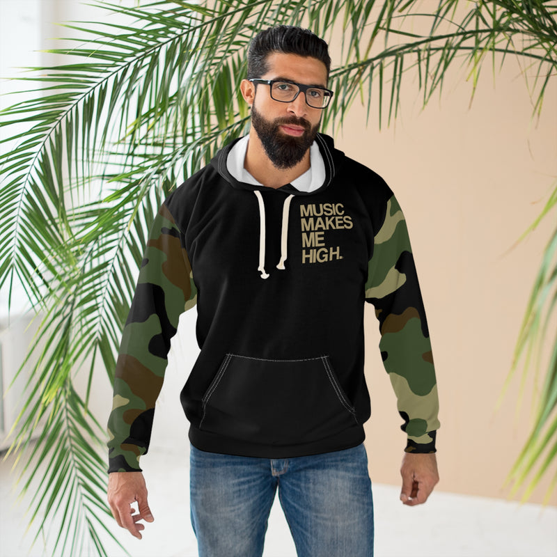 MMMH Unisex Hoodie: Camo/Black | Gold