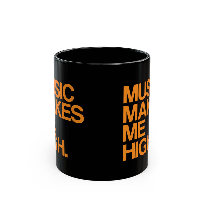 MMMH Black Mug: Safety Orange