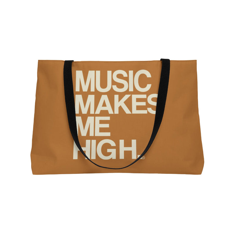 MMMH Weekender Bag (Black Handle): Light Brown | Beige