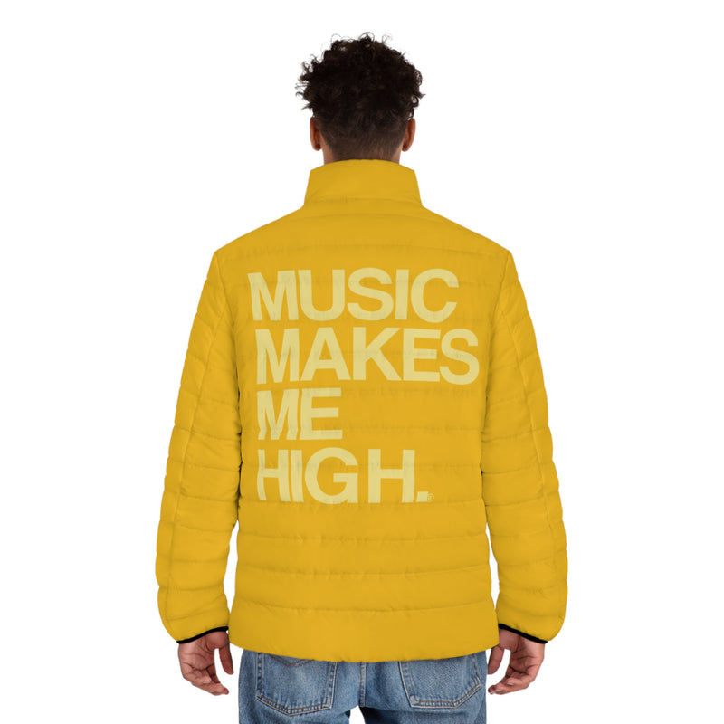 MMMH Men's Puffer Jacket: Yellow | Light Yellow