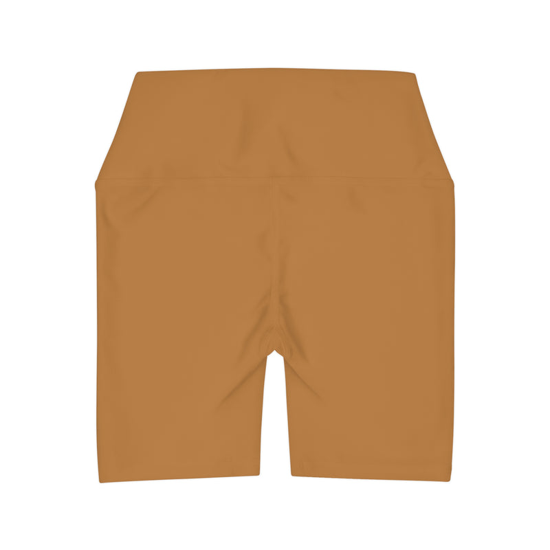 MMMH Yoga Shorts: Light Brown | Beige