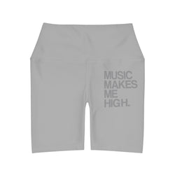 MMMH Yoga Shorts: Light Grey | Grey