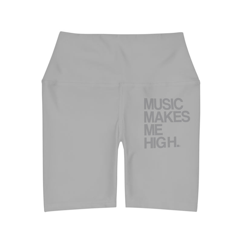 MMMH Yoga Shorts: Light Grey | Grey