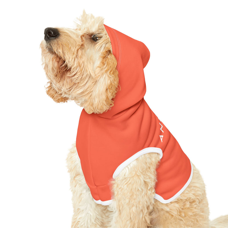 IJTT Pet Hoodie: AT Slash White | Coral