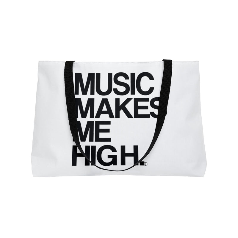 MMMH Weekender Bag (Black Handle): White | Black