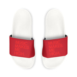 MMMH Unisex Sandals: Dark Red/White | Red