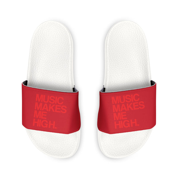 MMMH Unisex Sandals: Dark Red/White | Red