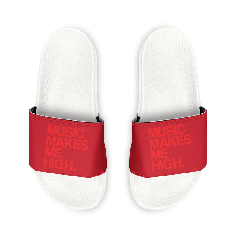 MMMH Unisex Sandals: Dark Red/White | Red