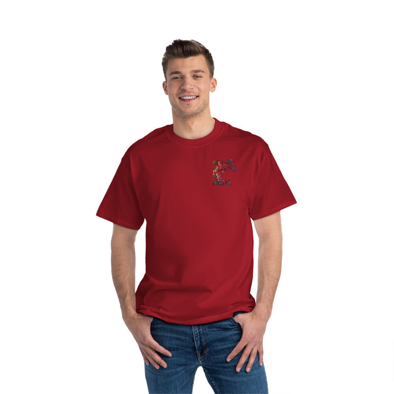 MMMH Unisex T-Shirt: Deep Red | Floral