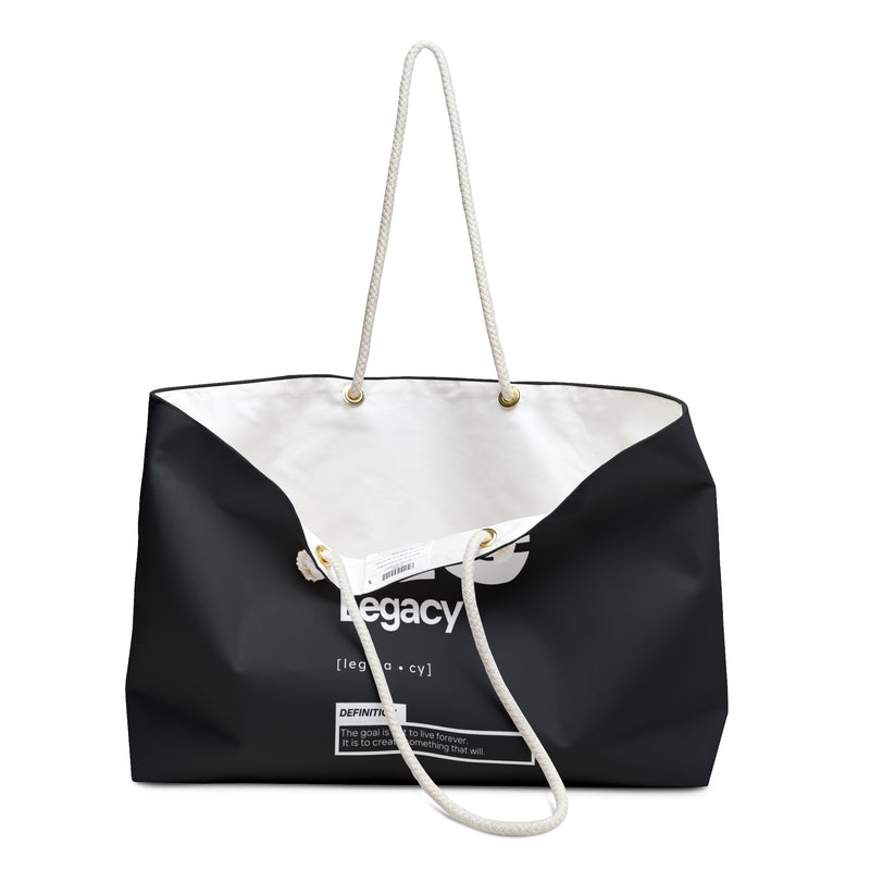 NOVL Weekender Bag (Rope Handle): Legacy Black | White