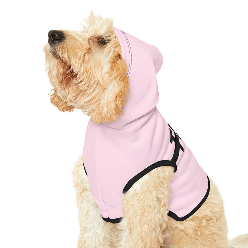 IJTT Pet Hoodie: AT Strike Black | Light Pink