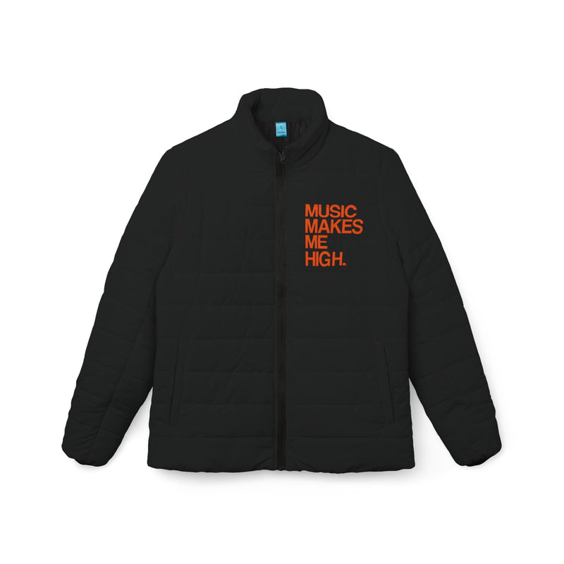 MMMH Women’s Puffer Jacket: Black | Orange