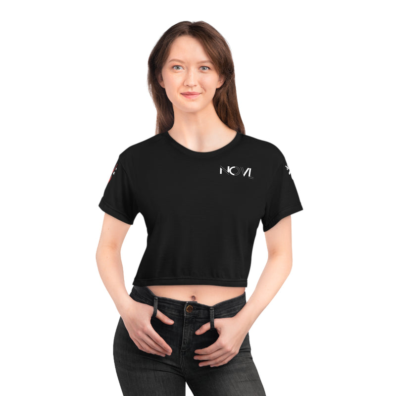 NOVL Cropped Top: Survive | Black