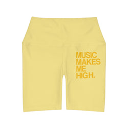 MMMH Yoga Shorts: Light Yellow | Yellow