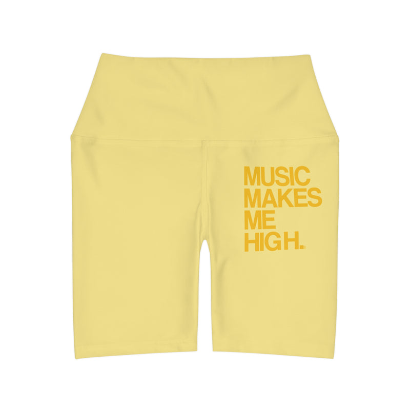 MMMH Yoga Shorts: Light Yellow | Yellow