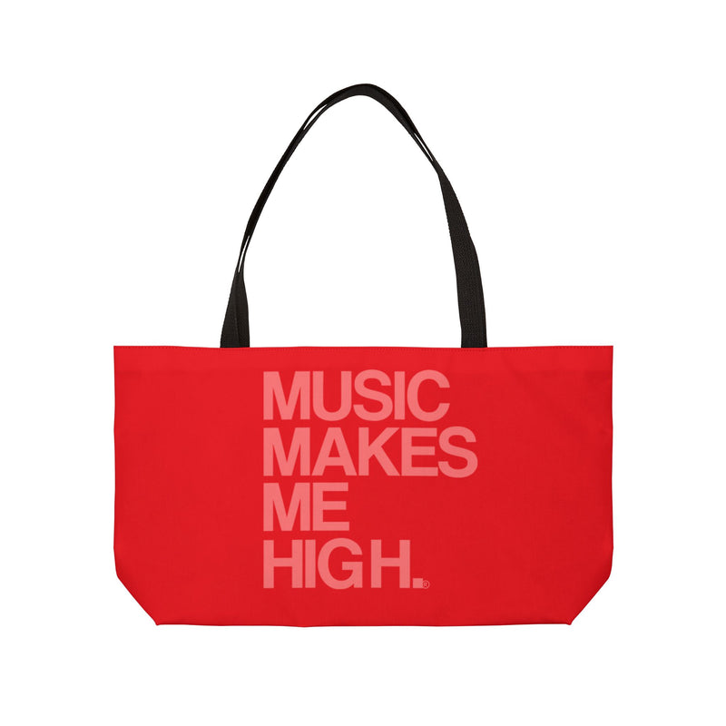 MMMH Weekender Bag (Black Handle): Red | Light Red