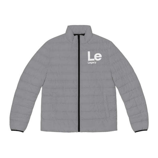 NOVL Men's Puffer Jacket: Legacy Grey | White