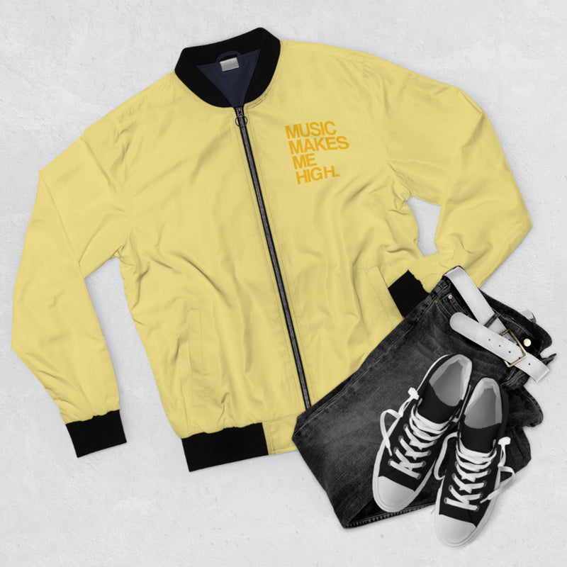 MMMH Unisex Bomber Jacket: Light Yellow | Yellow