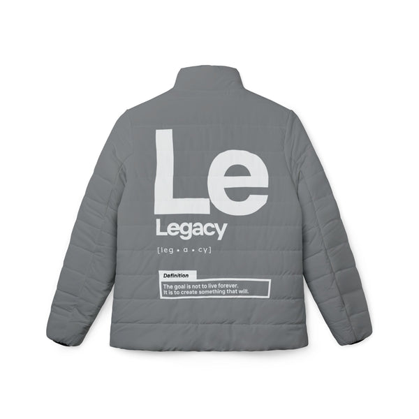 NOVL Women’s Puffer Jacket: Legacy Grey | White