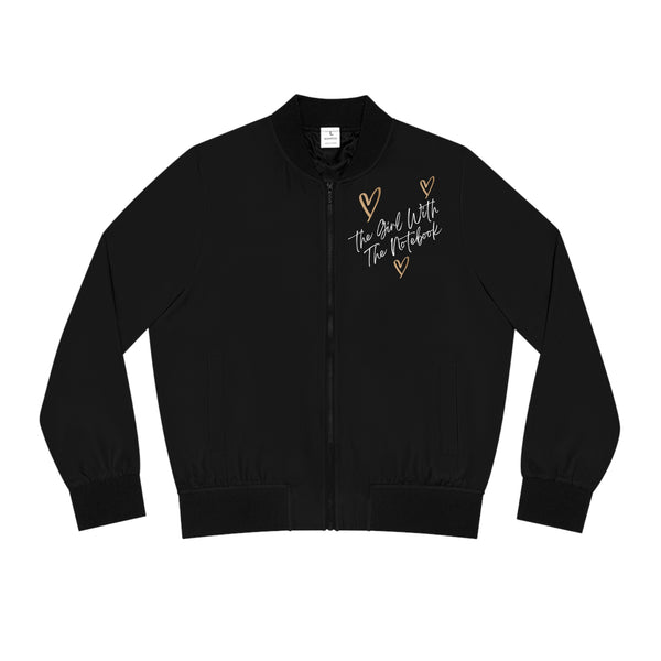 TGWTN Women's Bomber Jacket: Brown/White | Black