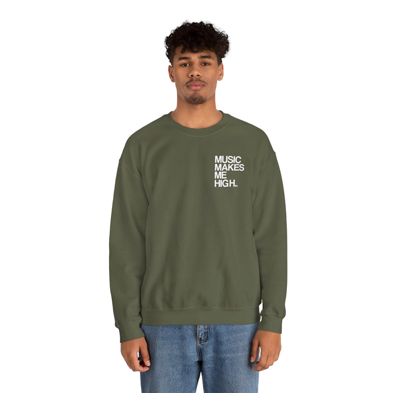 MMMH Unisex Sweatshirt: Military Green | White Letters