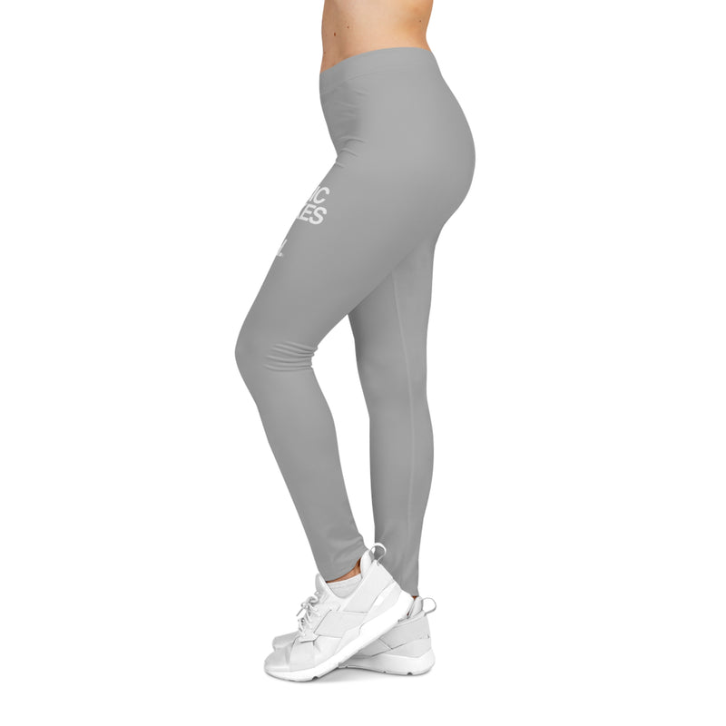 MMMH Leggings: Light Gray | White