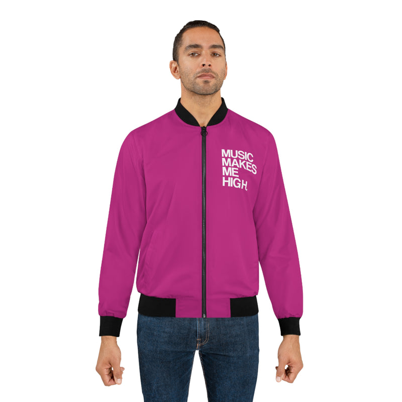 MMMH Bomber Jacket: Pink | White Lettering