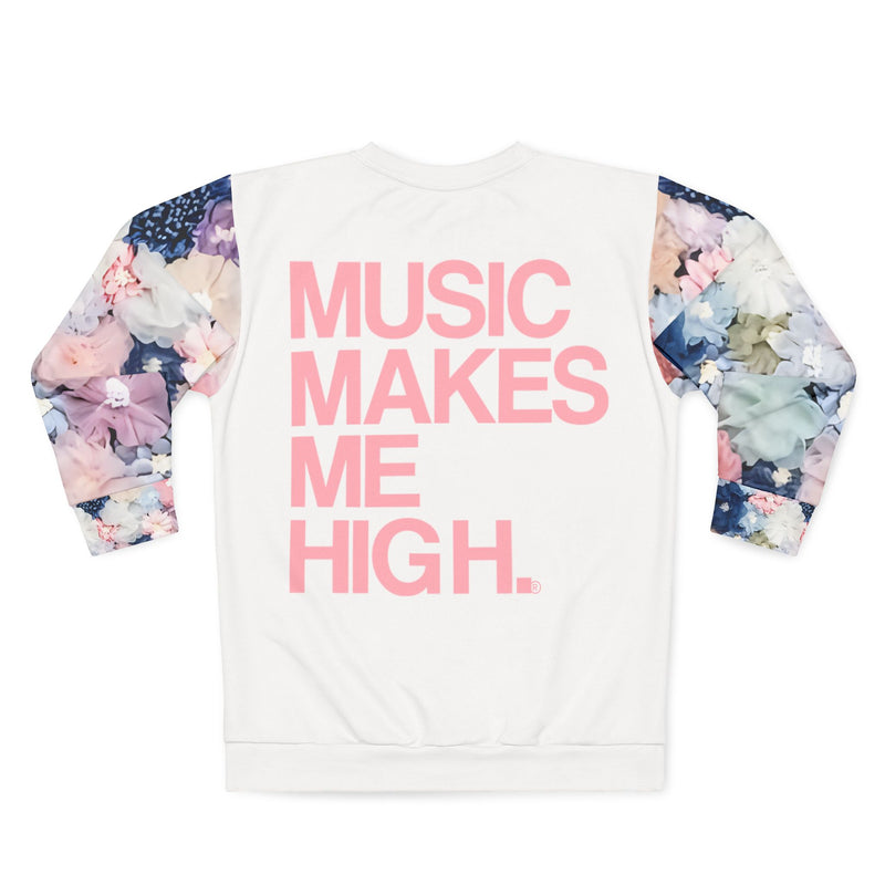 MMMH Unisex Sweatshirt: Flowers/White | Light Pink