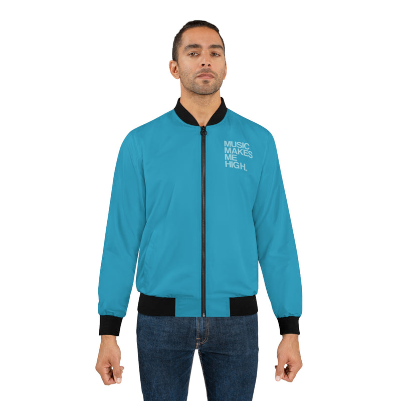 MMMH Unisex Bomber Jacket: Turquoise | Light Turquoise