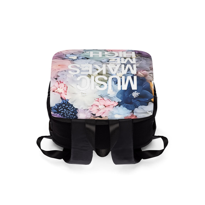 MMMH Backpack: Flowers | White