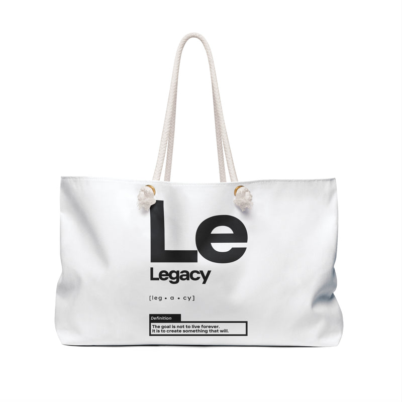 NOVL Weekender Bag (Rope Handle): Legacy White | Black