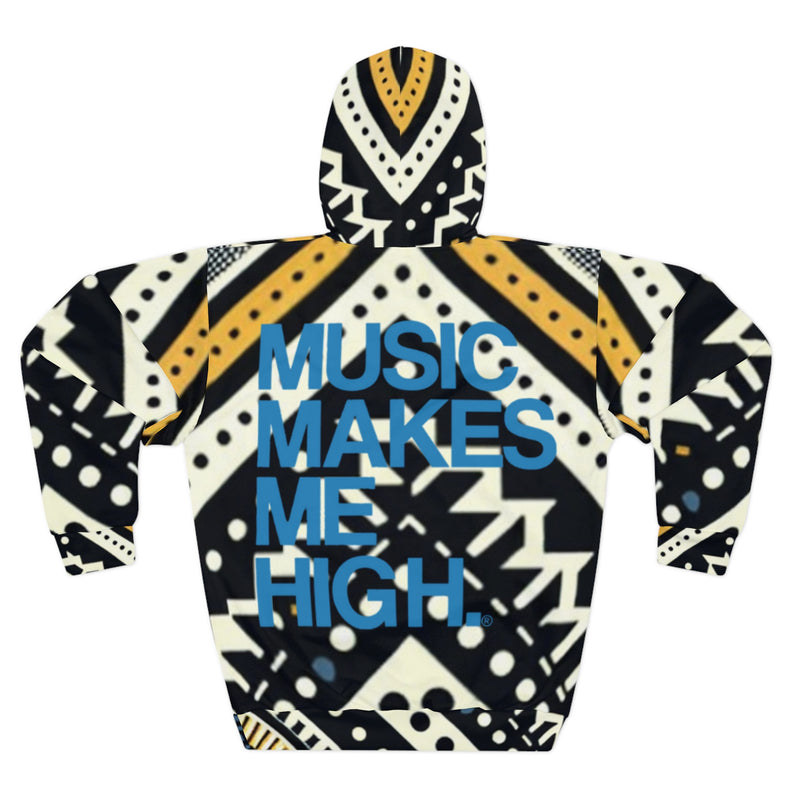 MMMH Unisex Hoodie: Black Abstract | Blue