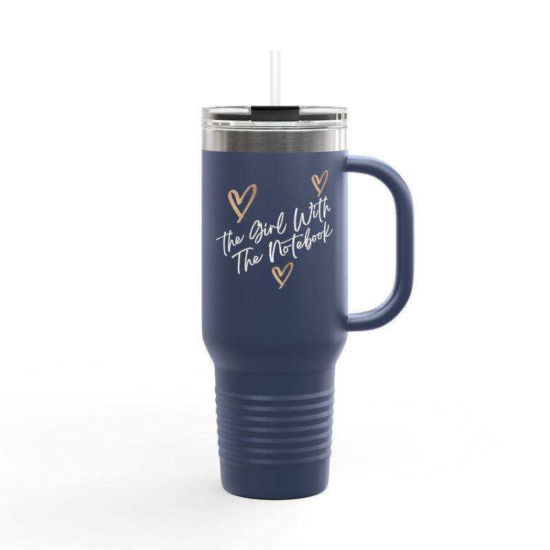 TGWTN Insulated Mug: Brown/White | Navy