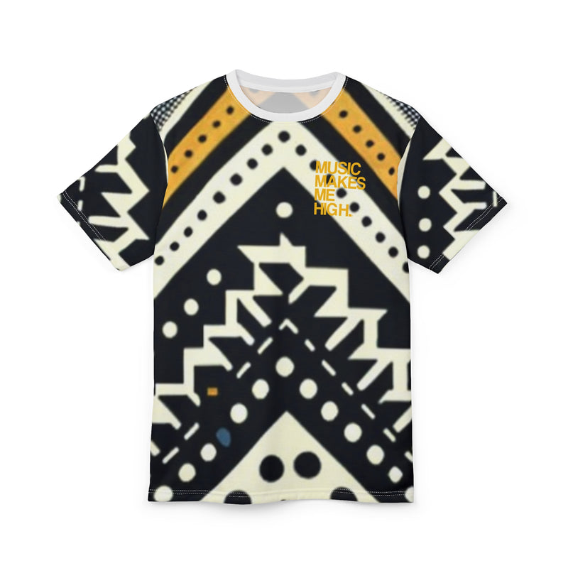 MMMH Unisex T-Shirt: Black Abstract | Yellow